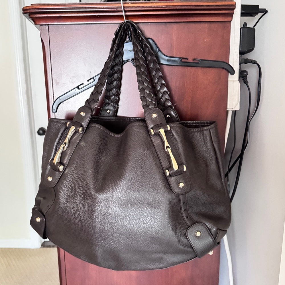 GUCCI Brown Leather Tote Bag